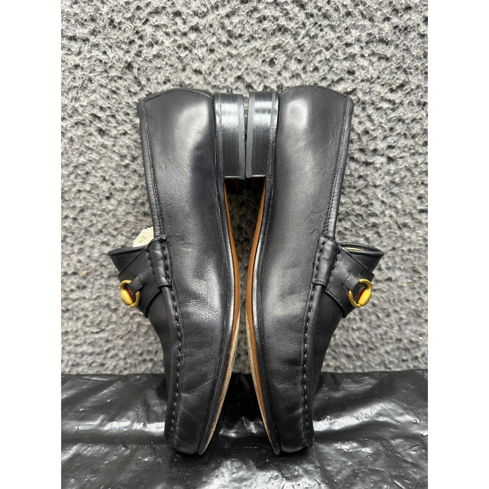 Vintage Gucci Classic Horsebit Slip On Casual Loafers Black Womens 39.5B EU - Picture 7 of 11